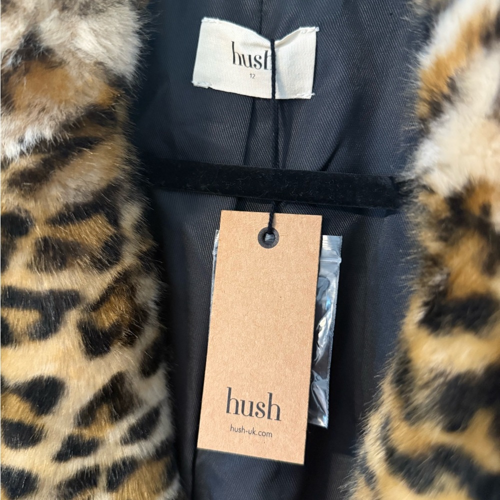 Leopard Print Faux Fur Coat - Women - Picture 4 of 10